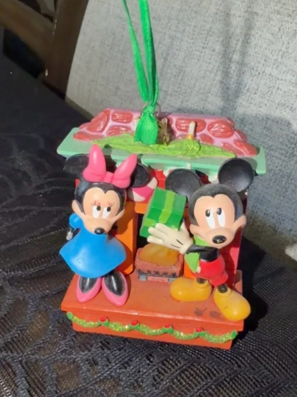 Ornament Mickey & Minnie Mouse Light-Up Living Magic